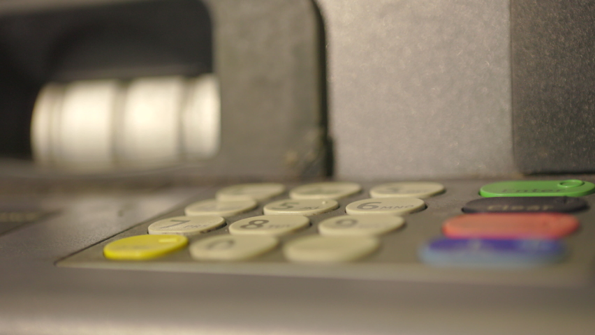 person enters their secret code atm Stock Footage Video (100% Royalty ...