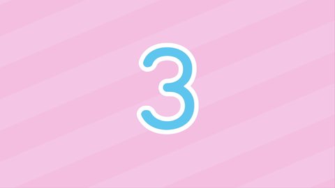 Cute Countdown Motion Graphics (3.2.1.Go!)