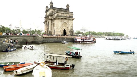 Gateway of India Historical structure, Mumbai, India, Circa 2022