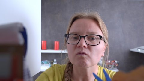 Wife Looking Evidence Her Husbands Infidelity Stock Footage Video (100%