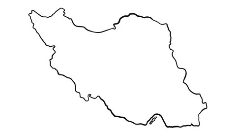 Iran - Hand-Drawn Map Animation