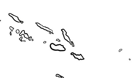 Solomon Islands - Hand-Drawn Map Animation