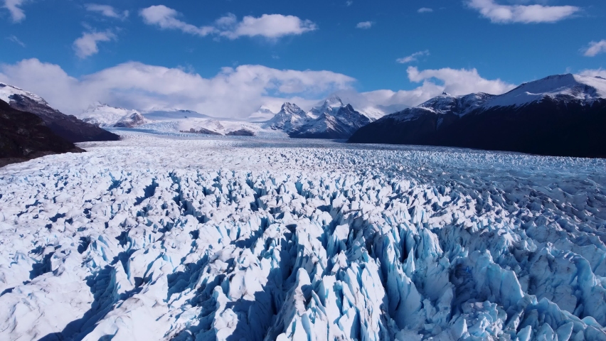 Los Glaciares National Park at El Calafate at Patagonia Argentina. Stunning landscape of iceberg in Patagonia. Perito Moreno Glacial. Patagonia landscape. Travel destination of El Calafate Argentina.