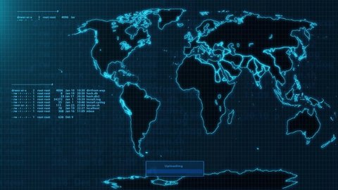 Neural Network Monitoring System Upload Visualized Stock Footage Video ...