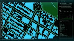Surveillance Tracking Mock-up with City Map in a Software with Multiple Windows. Security and Data Protection Template for Computer Displays and Laptop Screens. - Powered by Shutterstock - Get 15% off with code: PIKWIZARD15