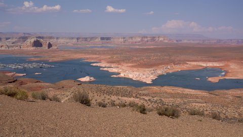 Lake Powell Wahweap Marina and Antelope Island Utah and Arizona USA