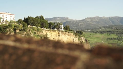 Panoramic views of the Tajo de Ronda in Malaga visit Malaga Andalusia Malaga Spain. Wall and views in Malaga.