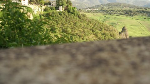 Panoramic views of the Tajo de Ronda in Malaga visit Malaga Andalusia Malaga Spain. Wall and views in Malaga.