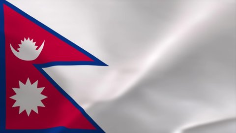 Nepal Waving Flag Animation 4K Moving Wallpaper Background