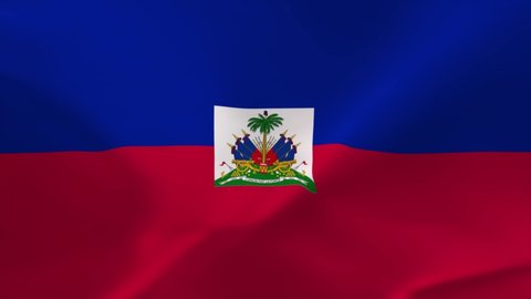 Haiti Waving Flag Animation 4K Moving Wallpaper Background