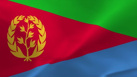 Eritrea Waving Flag 4K Moving Wallpaper Background