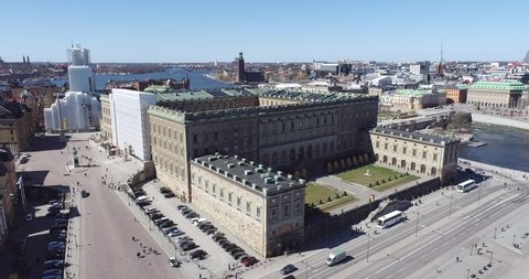 The Royal Palace is located in Gamla Stan in Stockholm, Sweden