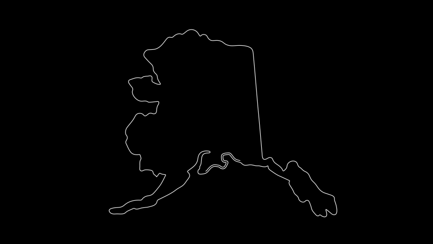 Argentina map outline animation - 4 