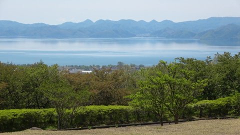 Lake Inawashiro from the Tenkyodai. Showa no Mori (Lake Inawashiro, Fukushima Prefecture)