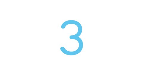 Countdown Motion Graphics (3.2.1.Go!) White Background