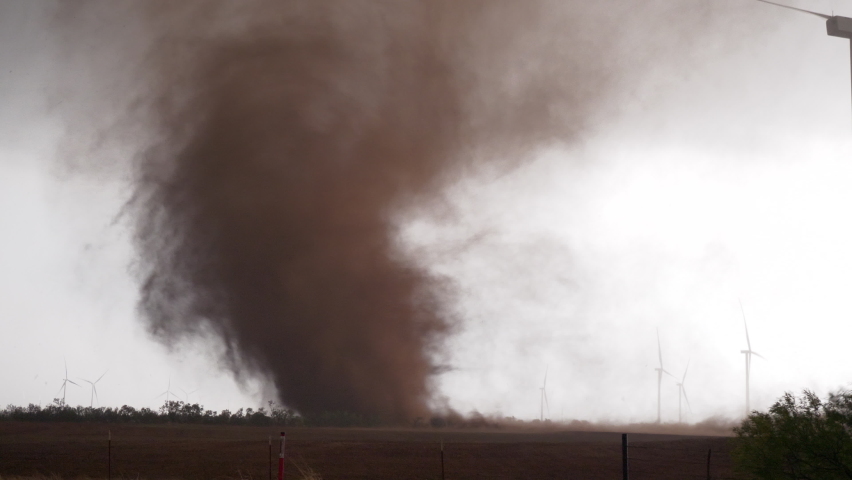 A Close Encounter With a Tornado During a Severe Weather Outbreak | Shutterstock HD Video #1090199621