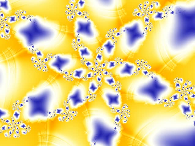 Abstract fractal rotating