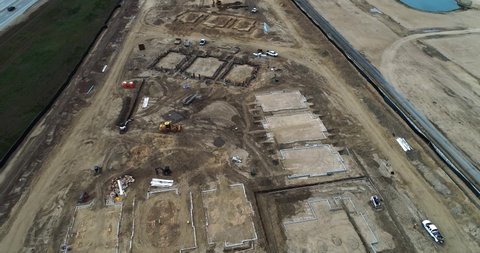 New apartment construction site in Eagle Idaho aerial view