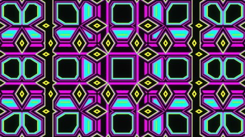 Abstract pulsation of an abstract multi-colored kaleidoscope VJ Loop