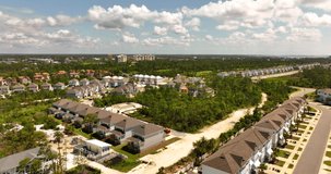 Aerial inspection video housing community development in Gulf Shores Alabama USA 5k