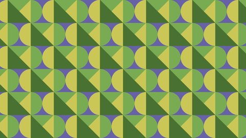 Abstract geometric tiles in animated pattern. Dynamic very peri violet elements in geometric pattern. Seamless loop motion graphic background in a flat design