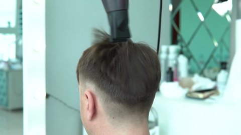 Barber professional shop barbershop salon hairdresser style work beauty male, from hairstyle haircut for customer from people indoors, dresser woman. Luxury tap skill,