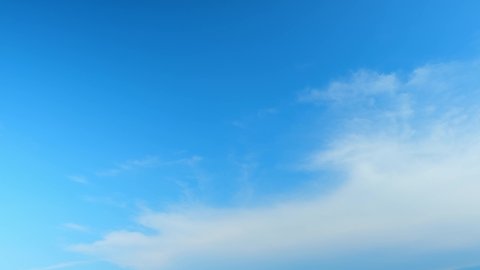 4K UHD : Timelapse of beautiful blue sky with clouds background, Blue sky with clouds and sun. cloud time lapse nature background. Summer sky
