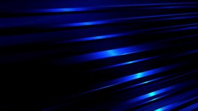 Blue and black abstract lines background. Loop animation.