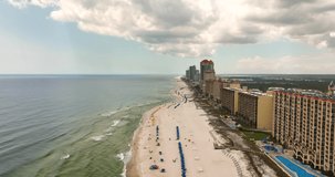 5k aerial video vacation rental condos Gulf Shores Alabama USA