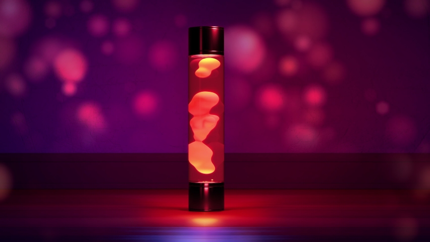 maroon lava lamp