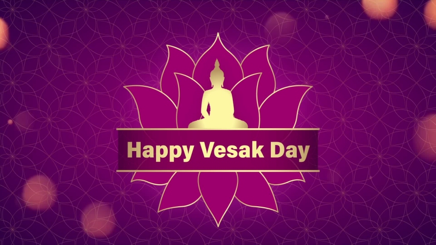 Happy Buddha Purnima and Vesak Day Animation Background MovHD