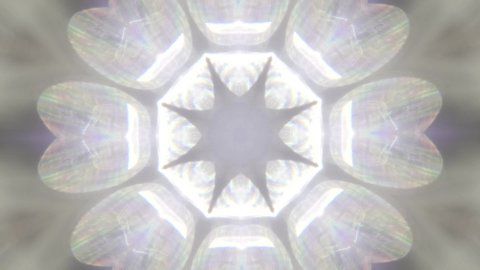 Hypnotic ornamental nostalgic psychedelic dreamy abstract background. Motion graphic video.