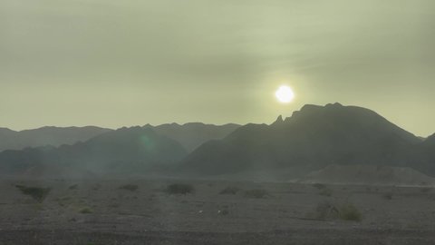 Sunshine over a picturesque laguna in Sinai, Sharm El Sheikh - 4k cinematic footage