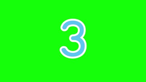 Simple And Cute 3-Second Countdown Motion Graphics Greenback