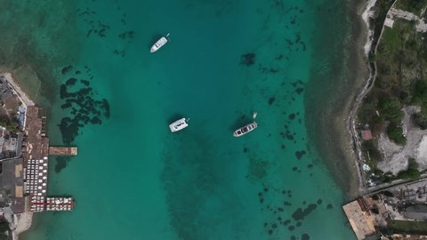 Ayayorgi White Beach Drone Video, Aegean Sea Cesme, Izmir Turkey