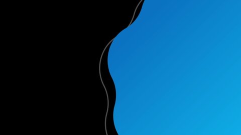 Animation of a rotating blue spot with uneven edges on a black background