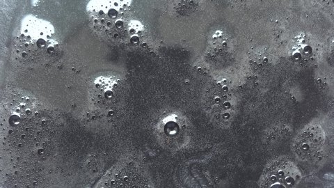 Transparent Bubbles On A Black Background