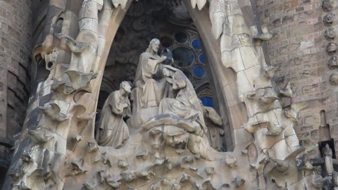 Barcelona, Spain - Apr 2014 : La Sagrada Familia