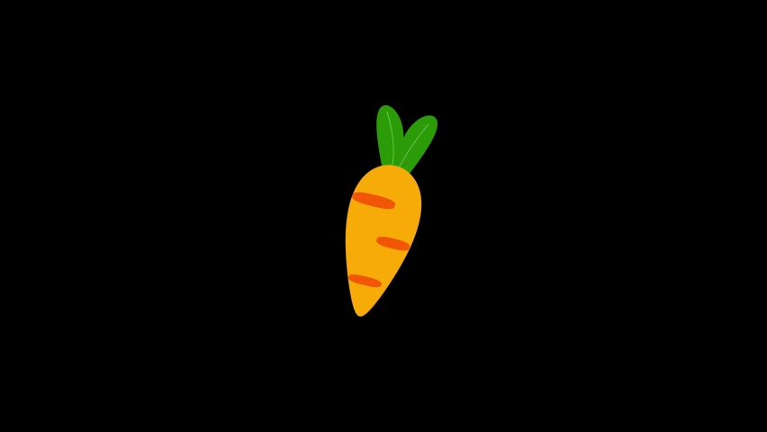 Color picture of carrot on a black background. fresh carrots. Cooking. Distortion liquid style transition icon for your project. 4K video animation for motion graphics and compositing. | Shutterstock HD Video #1090283855