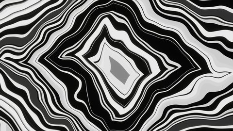 Black and white abstract background of abstract flowing squares.