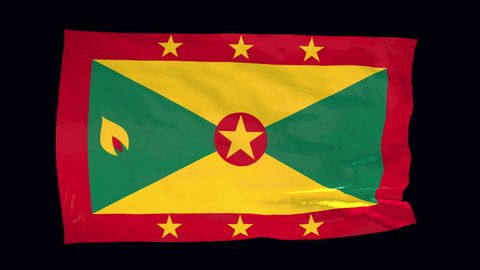 Flag of Grenada on transparent background