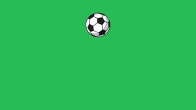 Simple animation with bouncing European Football (soccer) ball in flat design style. Seamless loop sport ball motion graphic - Powered by Shutterstock - Get 15% off with code: PIKWIZARD15