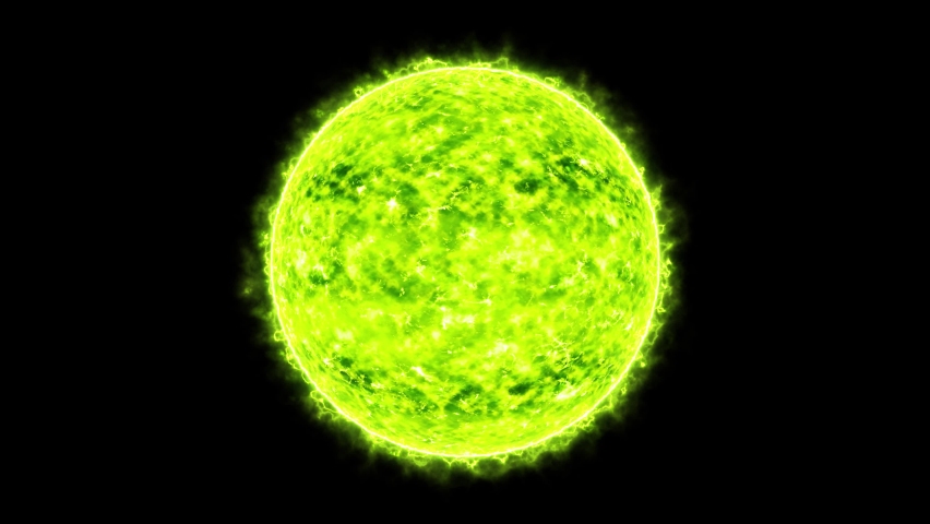 Burning Massive Green Star Loop | Shutterstock HD Video #1090295361