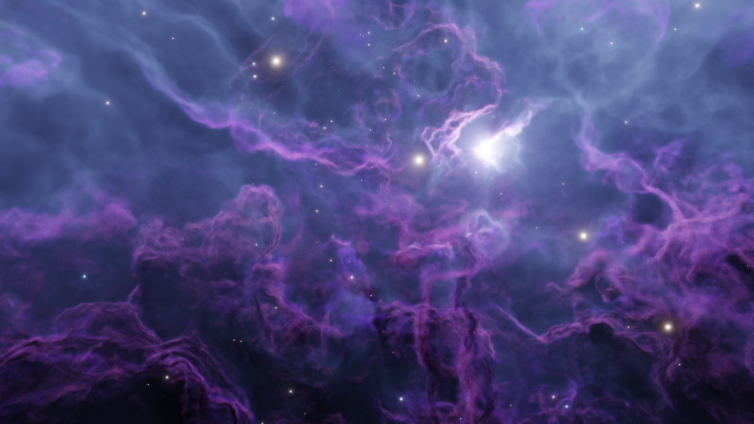 Nebula in outer space, planets and galaxy
 | Shutterstock HD Video #1090295443