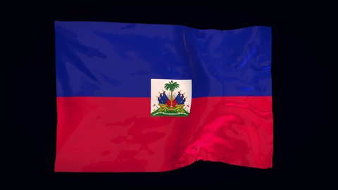 Flag of Haiti on transparent background