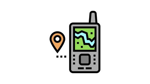 geolocated device color icon animation