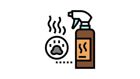 odor neutralizer color icon animation