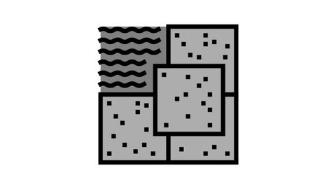 stone flooring color icon animation