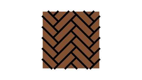 wood flooring parquet color icon animation
