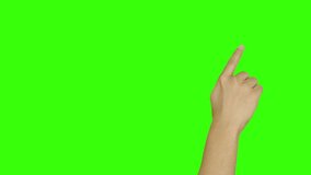 men's fingers click touch on the green screen in the background - Powered by Shutterstock - Get 15% off with code: PIKWIZARD15
